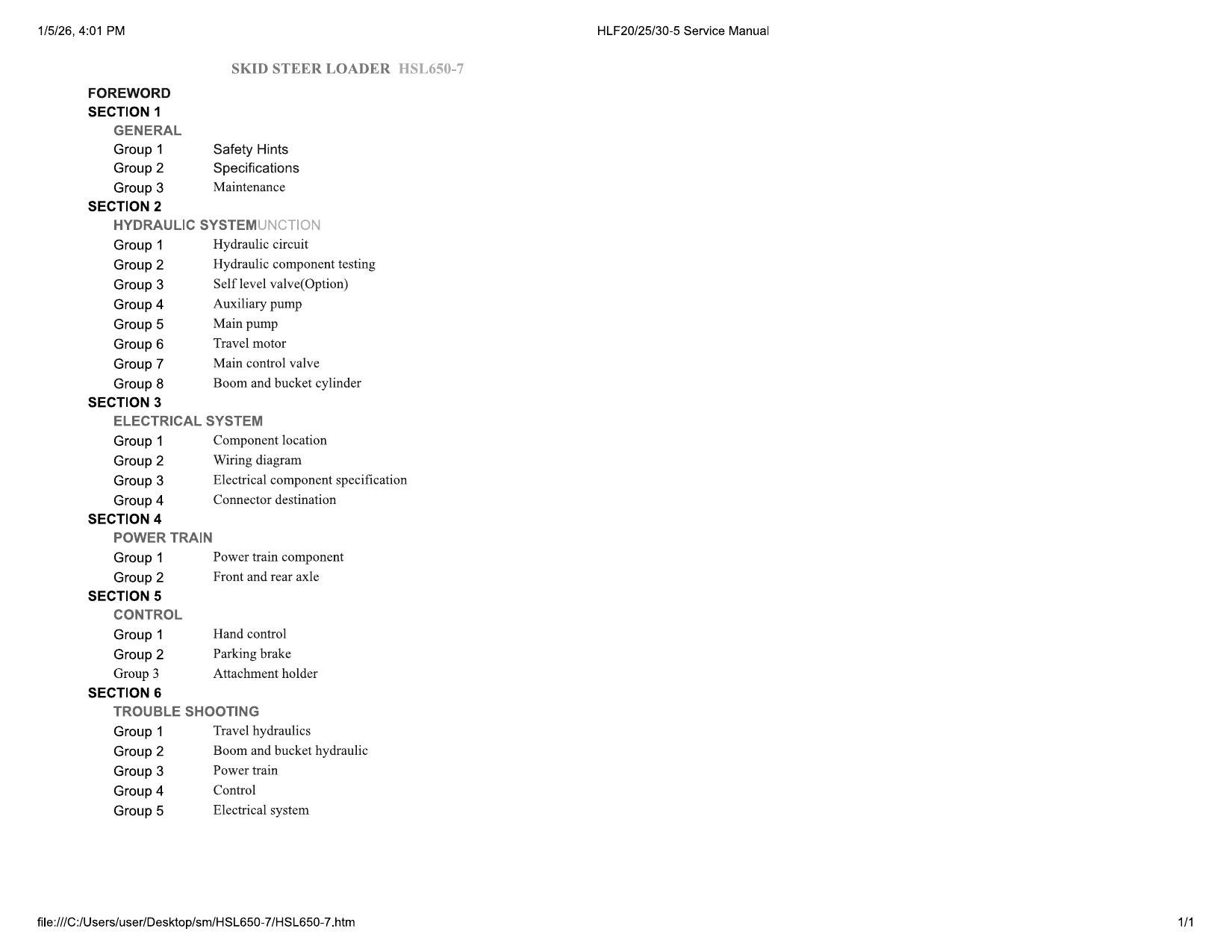 HSL650-7 Service Manual